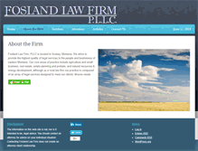 Tablet Screenshot of foslandlawfirm.com